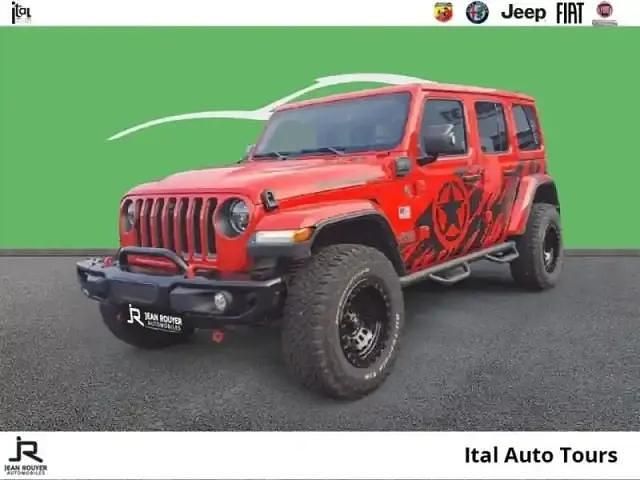 Firecracker red Occasion 2021 Jeep Wrangler Unlimited 80th Anniversary SUV | 58 880 € (Prix cher) - Image 1/4