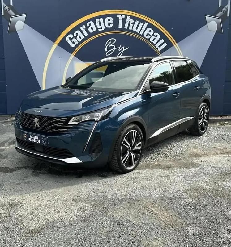 Bleu Utilisé 2021 Peugeot 3008 GT SUV | 19 490 € (Prix juste) - Image 1/4