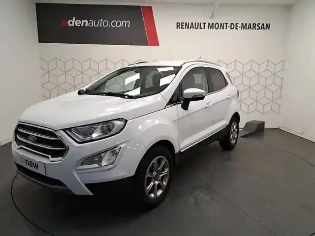 Blanc Occasion 2019 Ford Ecosport Titanium SUV | 11 990 € (Prix juste) - Image 1/4