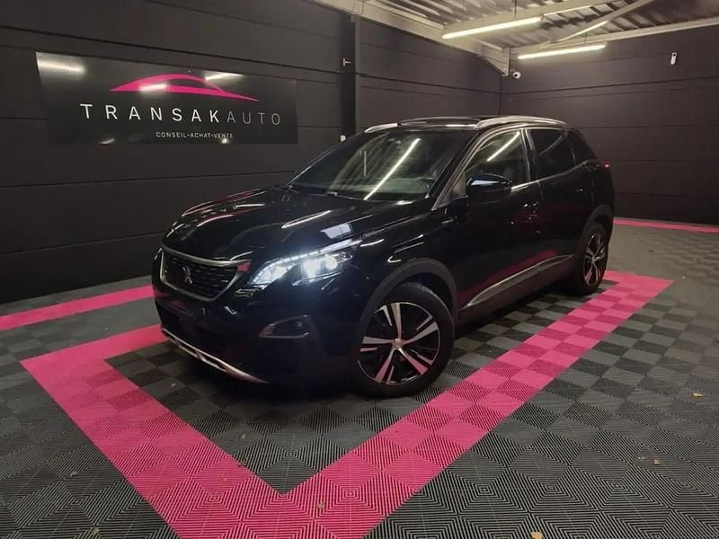 Noir Occasion 2019 Peugeot 3008 GT-line Monospace | 15 990 € (Prix juste) - Image 1/4
