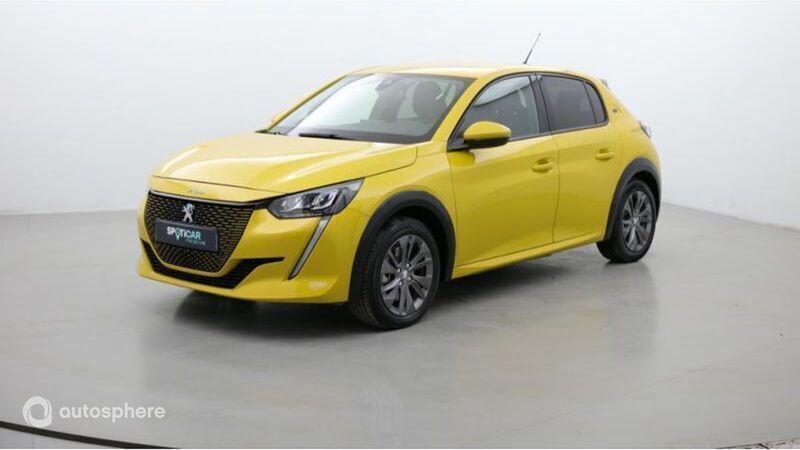 Jaune faro Utilisé 2021 Peugeot e-208 Allure Citadine | 15 499 € (Bon prix) - Image 1/4