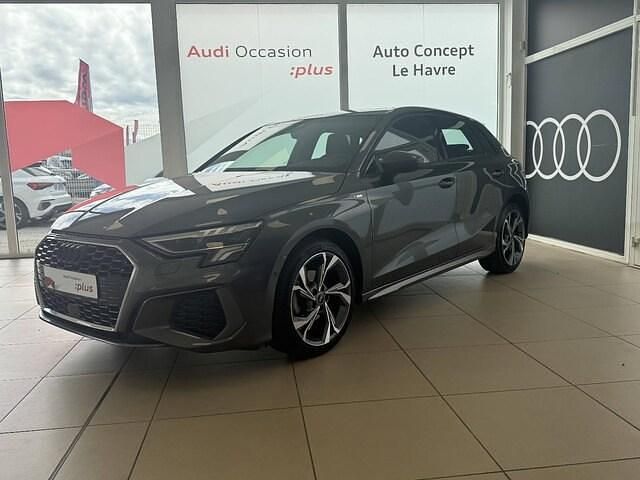 Gris daytona nacré Utilisé 2022 Audi A3 S-Line | 30 990 € (Prix juste) - Image 1/4