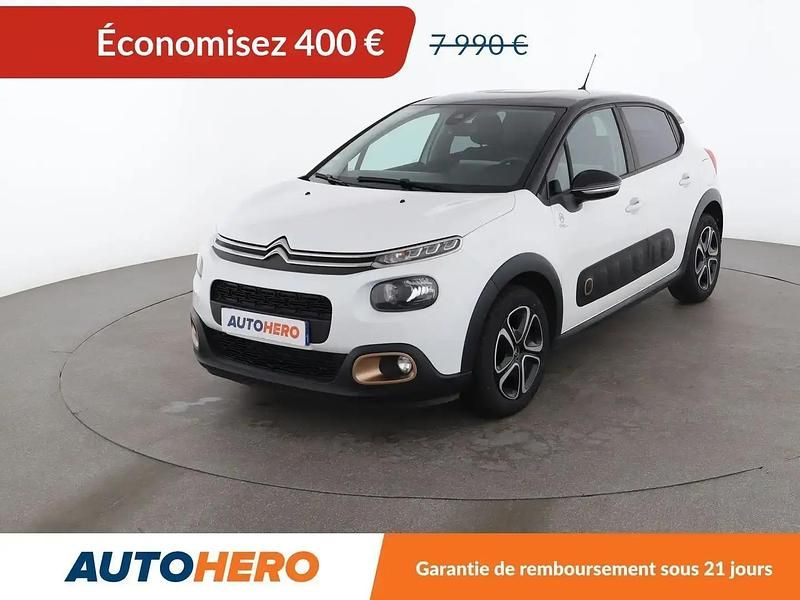 Blanc Occasion 2019 Citroën C3 Origins Citadine | 7 590 € (Prix assez cher) - Image 1/2