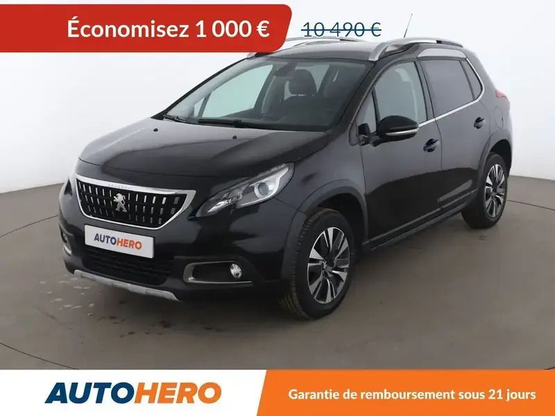 Noir Utilisé 2019 Peugeot 2008 Allure SUV | 9 190 € (Super prix) - Image 1/2