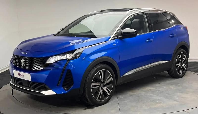 Bleu Utilisé 2021 Peugeot 3008 GTi SUV | 21 490 € (Prix juste) - Image 1/4