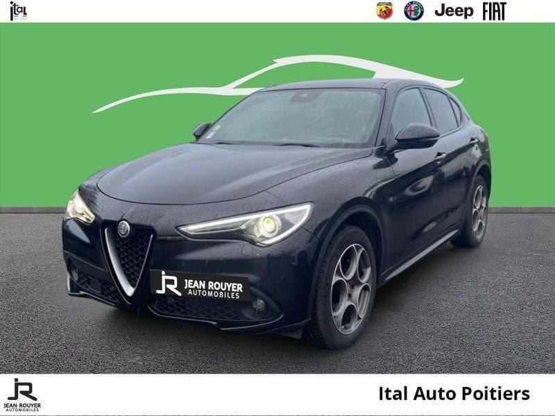 Noir Utilisé 2019 Alfa Romeo Stelvio Turismo SUV | 30 990 € (Prix juste) - Image 1/3