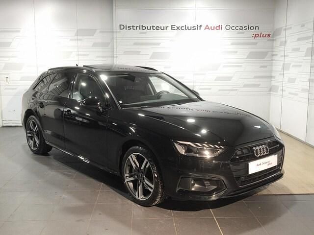 Noir mythe métallisé Occasion 2023 Audi A4 Advanced Break | 38 900 € (Prix assez cher) - Image 1/4