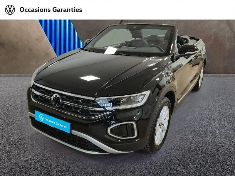 Nouvelle VW T-Roc Cabriolet Style 150 ch (110 kW) 2025 Bleu adriatique, capote noire Cabriolet