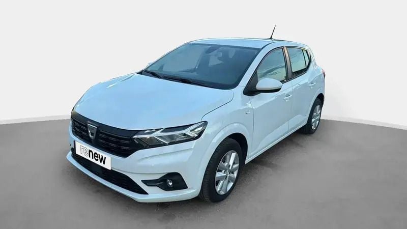 Blanc Utilisé 2022 Dacia Sandero Comfort Citadine | 12 999 € (Prix juste) - Image 1/4