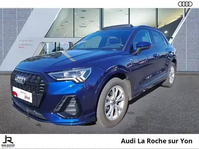 Bleu navarre métallisé Occasion 2024 Audi Q3 S-Line SUV | 41 990 € (Prix juste) - Image 1/4