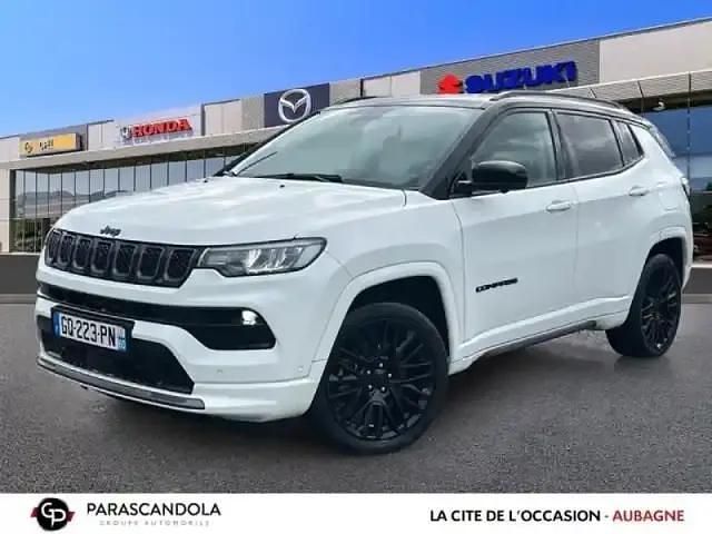 Alpine white+toit noir Occasion 2023 Jeep Compass SUV | 25 990 € (Bon prix) - Image 1/4
