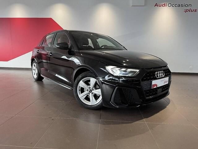 Noir mythe métallisé Occasion 2021 Audi A1 Sportback S-Line Citadine | 23 980 € (Prix juste) - Image 1/4