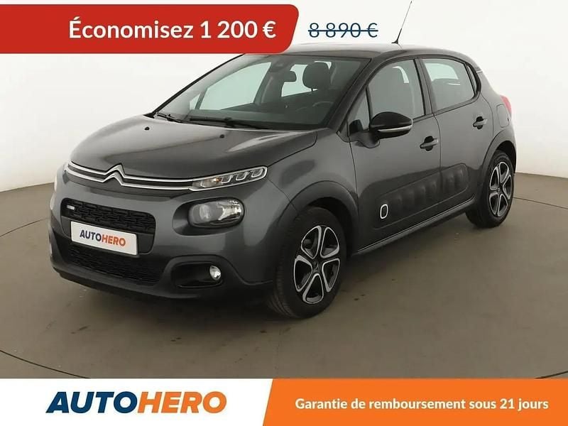 Gris Occasion 2016 Citroën C3 PureTech Citadine | 7 690 € (Prix juste) - Image 1/2