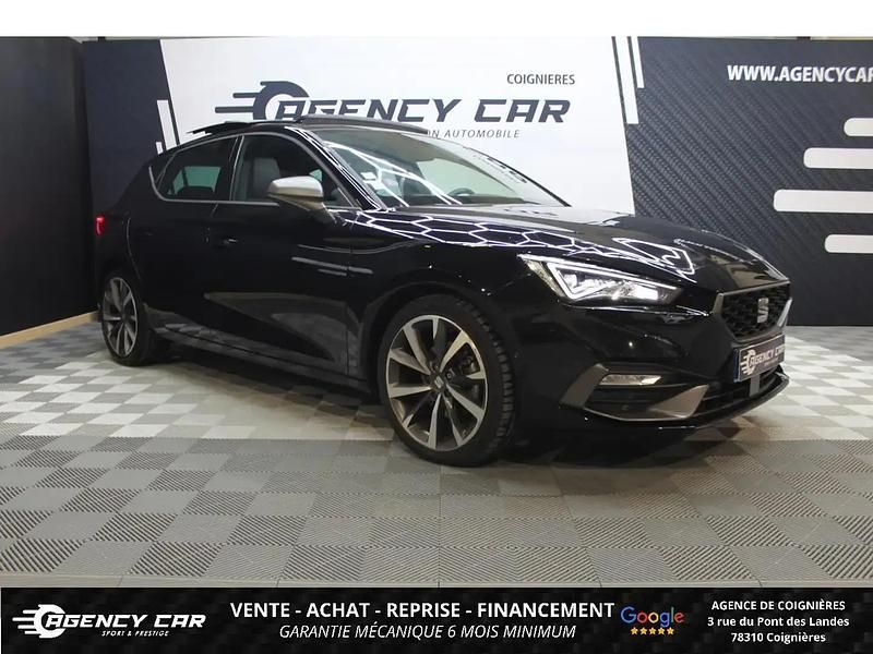 Noir Utilisé 2020 Seat Leon FR Berline | 22 999 € (Prix juste) - Image 1/4