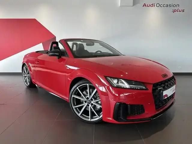 Rouge tango métallisé Occasion 2023 Audi TT Roadster S-Line Cabriolet | 74 990 € - Image 1/4