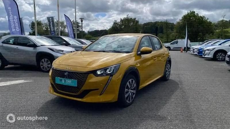 Jaune Utilisé 2020 Peugeot e-208 Active Citadine | 10 999 € - Image 1/4