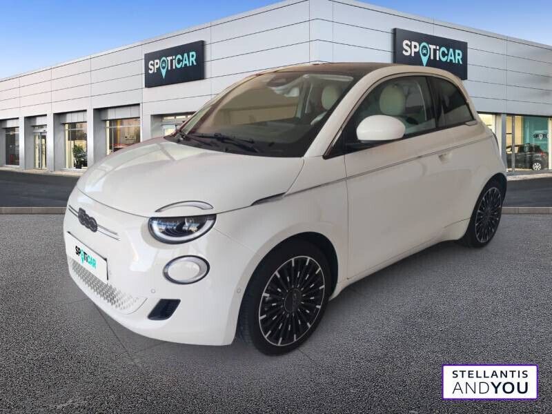 Blanc Utilisé 2023 Fiat 500e La Prima Berline | 20 090 € (Prix juste) - Image 1/4