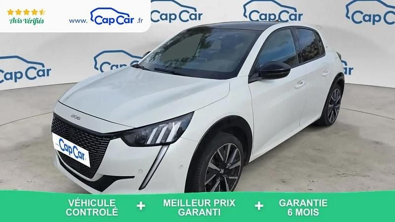 Blanc Utilisé 2021 Peugeot 208 GT-line Citadine | 10 390 € (Bon prix) - Image 1/4