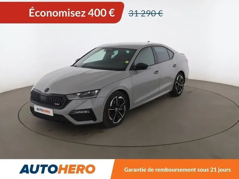 Gris Utilisé 2021 Skoda Octavia RS Berline | 30 890 € (Prix juste) - Image 1/2