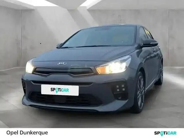 Gris magnétique métallisé Occasion 2021 Kia Rio GT-Line Berline | 15 990 € (Prix juste) - Image 1/4