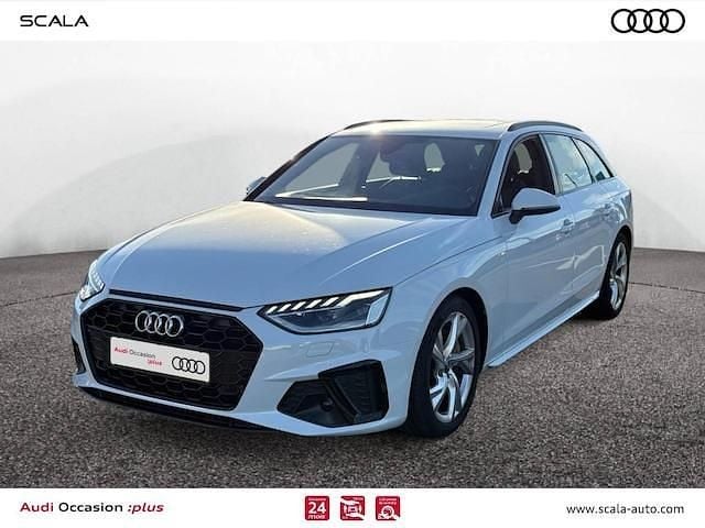 Blanc glacier métallisé Occasion 2020 Audi A4 S-Line Break | 31 990 € (Prix juste) - Image 1/4