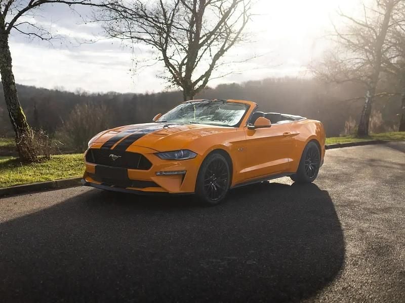 Occasion Ford Mustang GT Convertible 421 ch (309 kW) 2019 Orange Cabriolet