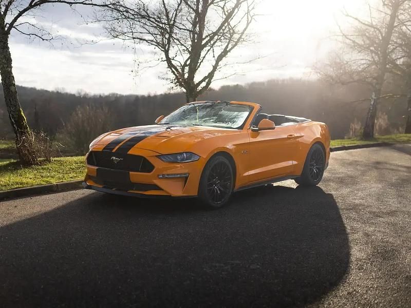 Orange Occasion 2019 Ford Mustang GT Convertible Cabriolet | 57 990 € - Image 1/4