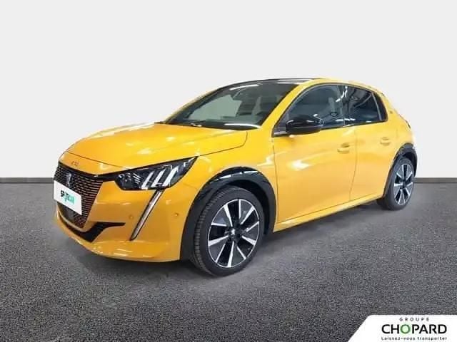 Jaune Utilisé 2021 Peugeot e-208 Citadine | 16 980 € (Prix juste) - Image 1/4