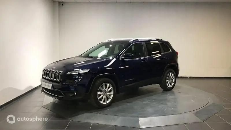 Bleu Utilisé 2015 Jeep Cherokee Limited SUV | 14 799 € (Prix assez cher) - Image 1/4