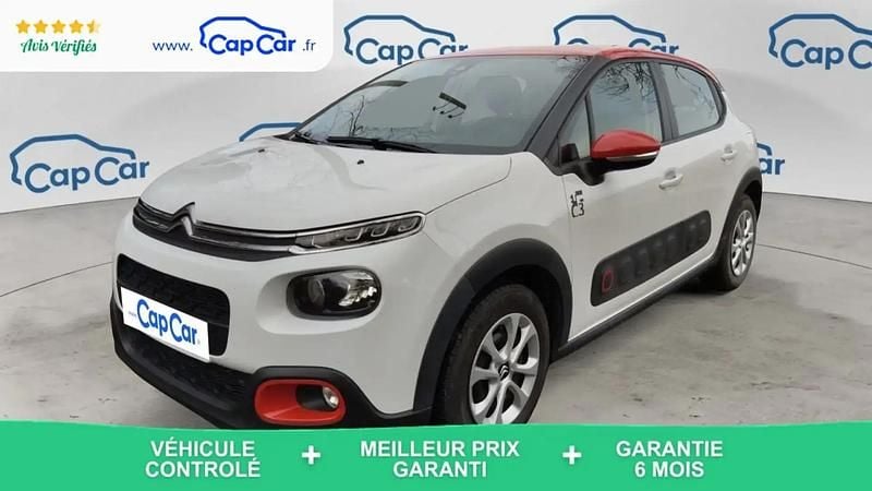 Blanc Occasion 2019 Citroën C3 PureTech Citadine | 7 990 € (Bon prix) - Image 1/4