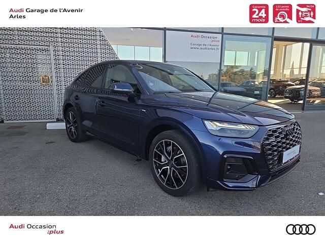 Bleu navarre métallisé Utilisé 2023 Audi Q5 Sportback S-Line SUV | 51 900 € (Prix juste) - Image 1/4