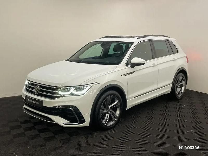 Blanc Occasion 2021 VW Tiguan R-line SUV | 29 990 € (Bon prix) - Image 1/4