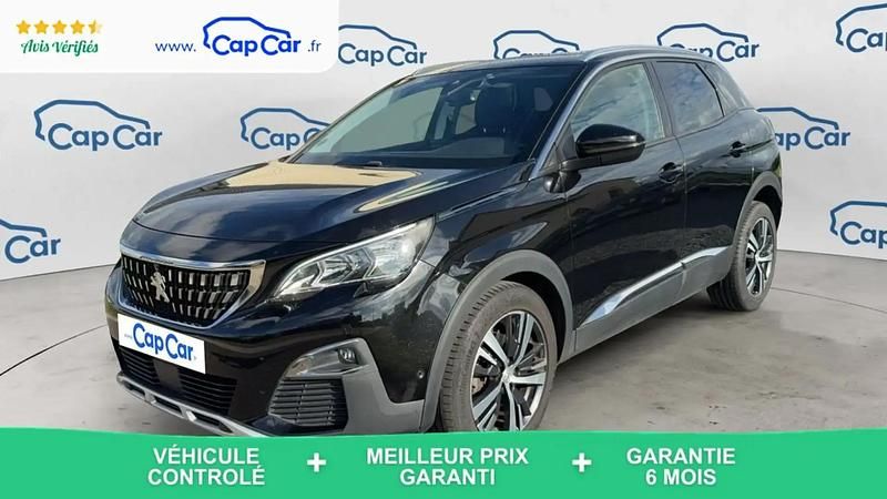 Noir Utilisé 2017 Peugeot 3008 Allure SUV | 9 590 € (Prix juste) - Image 1/4