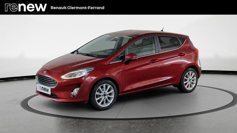 Rouge Utilisé 2018 Ford Fiesta Titanium Citadine | 10 999 € (Prix juste) - Image 1/4