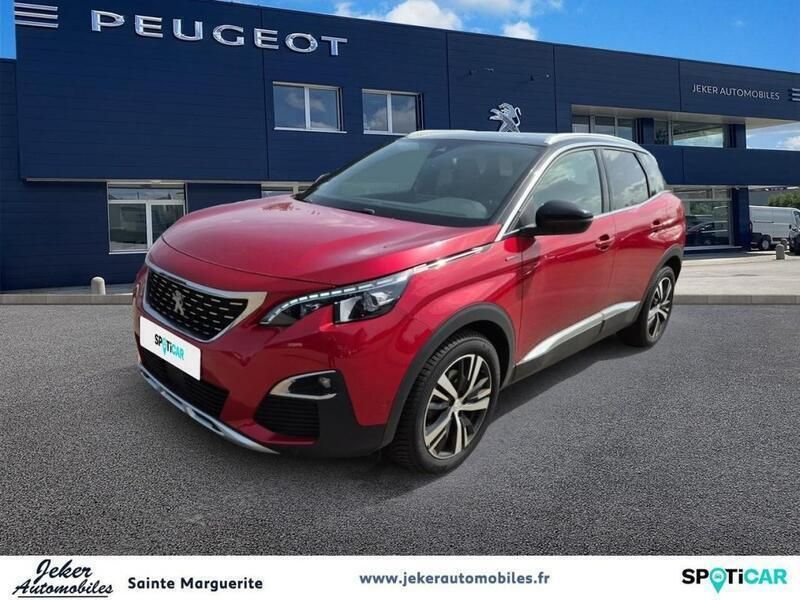 Rouge Utilisé 2020 Peugeot 3008 GT-line | 19 900 € (Prix cher) - Image 1/3