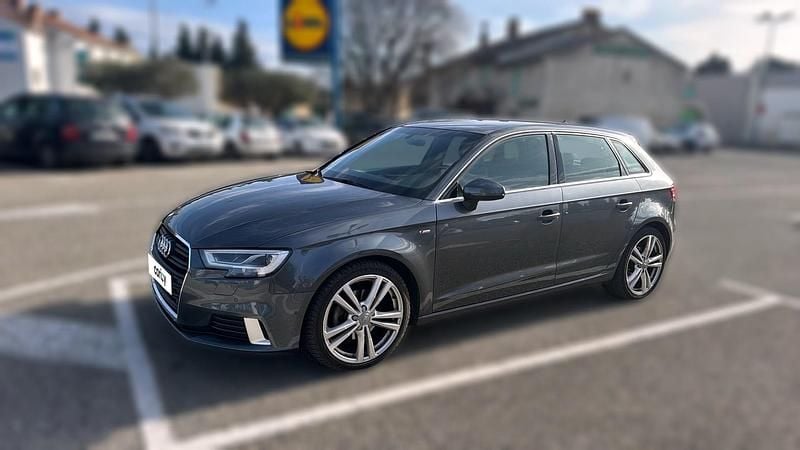 Gris Occasion 2018 Audi A3 S-Line Berline | 16 290 € (Bon prix) - Image 1/4