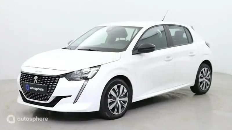 Blanc banquise (o) Utilisé 2023 Peugeot 208 Allure Citadine | 13 999 € (Bon prix) - Image 1/4