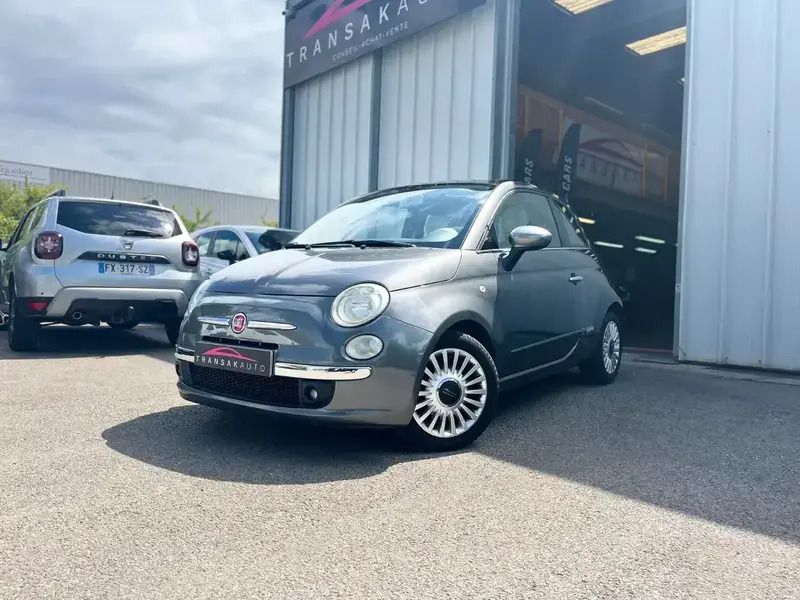 Gris Utilisé 2011 Fiat 500 Citadine | 5 990 € (Super prix) - Image 1/4