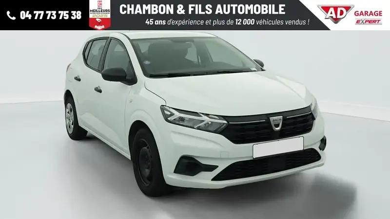 Blanc Utilisé 2022 Dacia Sandero Essentiel Citadine | 11 798 € (Bon prix) - Image 1/4
