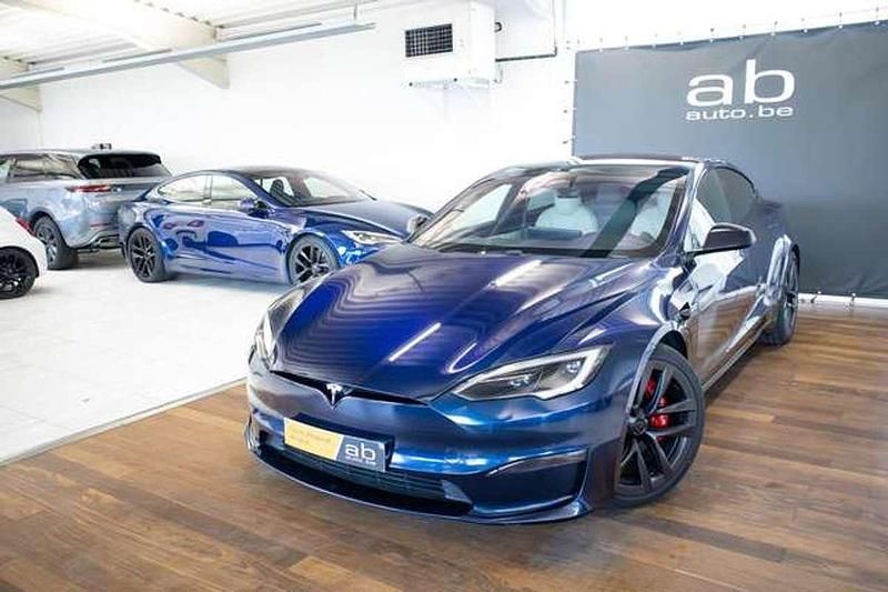 Occasion Tesla Model S Plaid 759 kW (1033 ch) 2022 Bleu Citadine