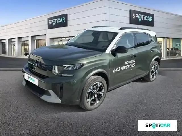 Occasion Citroën e-C3 Aircross 11 kW (15 ch) 2025 Vert montana (m) + blanc opale SUV