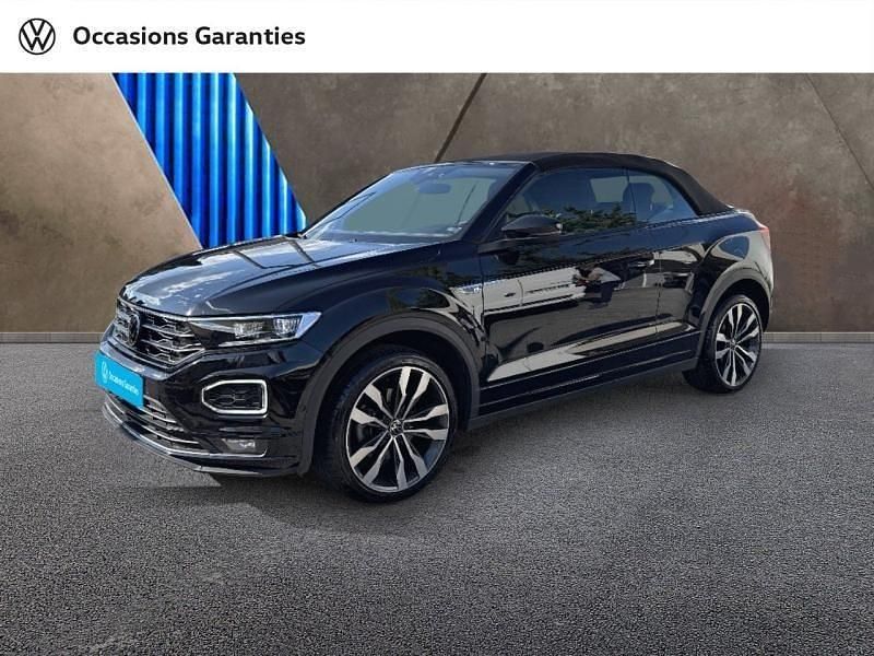 Noir intense nacrée, capote noire Utilisé 2021 VW T-Roc Cabriolet R-line Cabriolet | 30 490 € (Prix juste) - Image 1/4