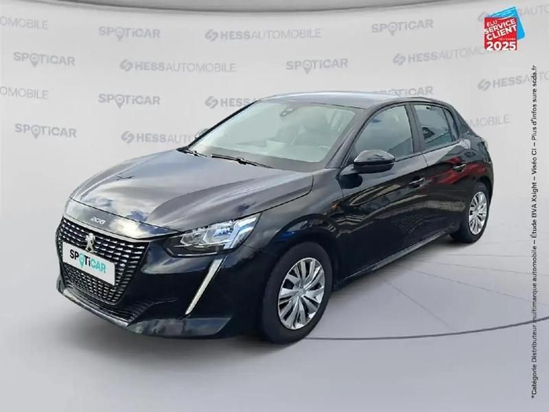 Noir Utilisé 2021 Peugeot 208 Active Citadine | 9 299 € (Bon prix) - Image 1/4