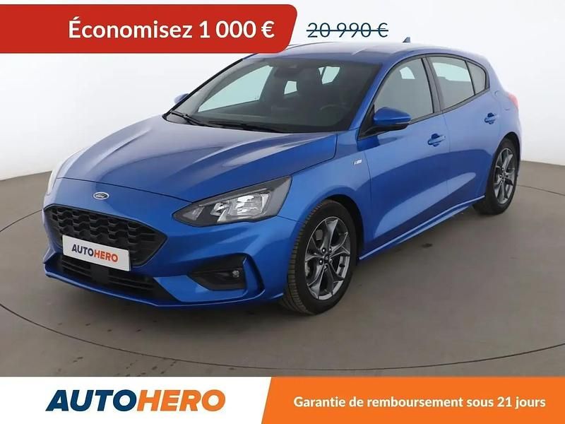 Bleu Utilisé 2020 Ford Focus ST-Line Berline | 19 390 € (Prix juste) - Image 1/2