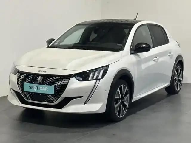 Blanc nacré Occasion 2022 Peugeot e-208 GT Citadine | 15 990 € - Image 1/4