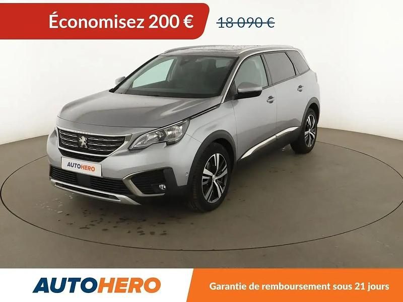 Gris Utilisé 2018 Peugeot 5008 Allure SUV | 17 890 € (Bon prix) - Image 1/2