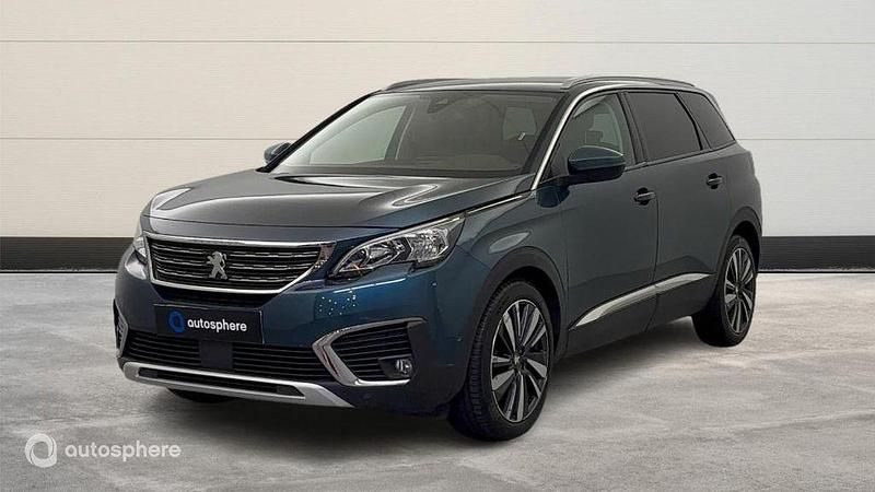 Bleu Utilisé 2019 Peugeot 5008 Allure Monospace | 20 999 € (Prix juste) - Image 1/4