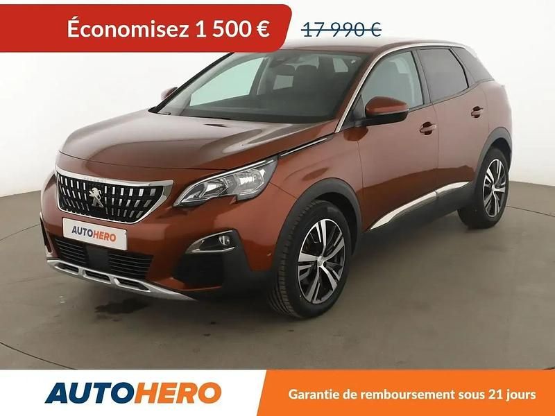 Brun Utilisé 2019 Peugeot 3008 Allure SUV | 16 490 € (Prix juste) - Image 1/2