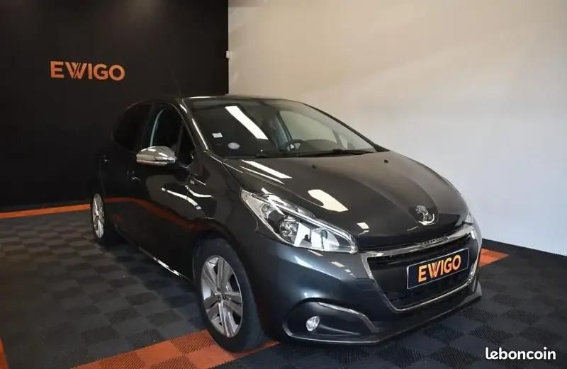Gris Utilisé 2017 Peugeot 208 Active Citadine | 8 890 € (Prix juste) - Image 1/4