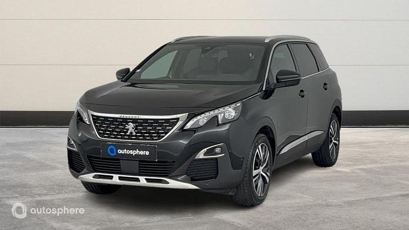 Noir Utilisé 2020 Peugeot 5008 GT-line Monospace | 27 999 € (Prix juste) - Image 1/4